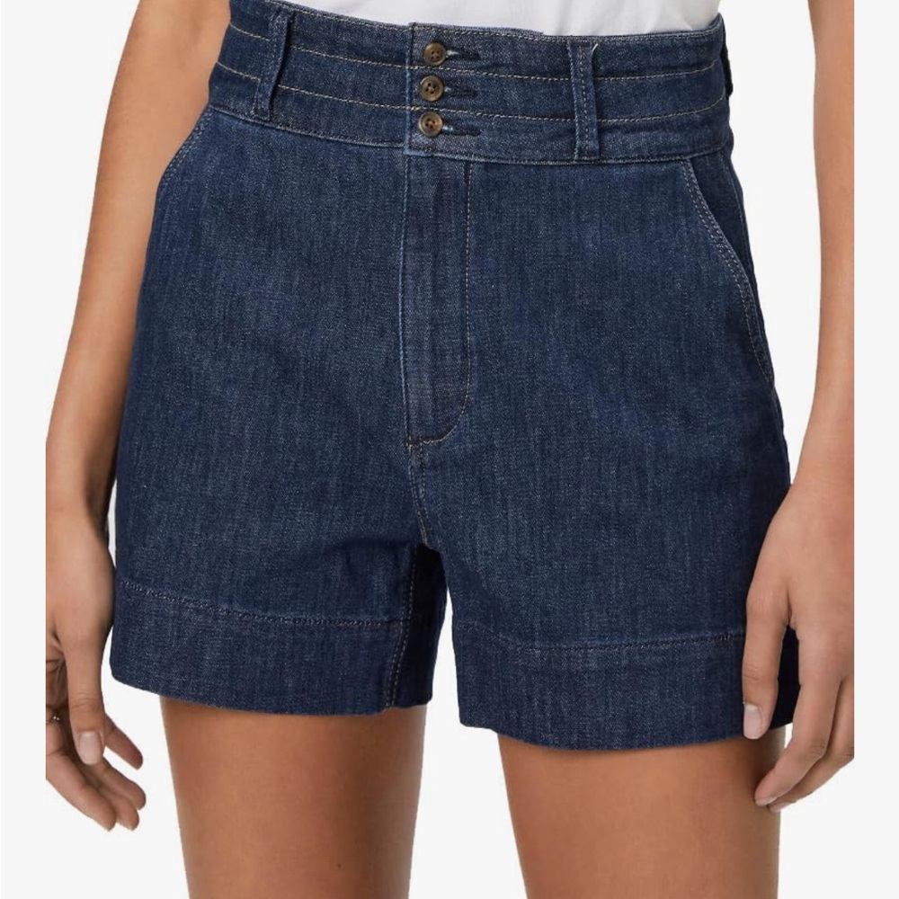 PAIGE Women's Dani Wide Waistband Short with Triple Button Emersyn